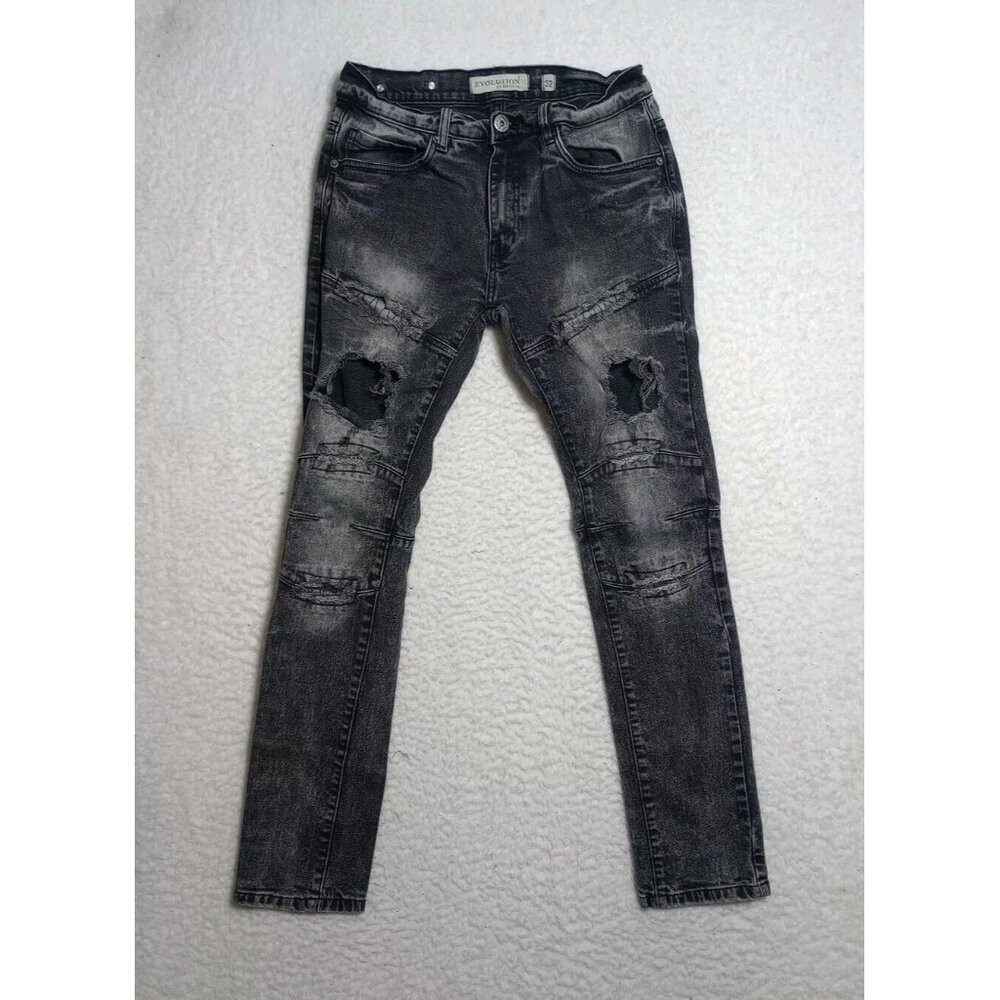 Evolution In Design Men's Jeans Size 32 Distressed Black